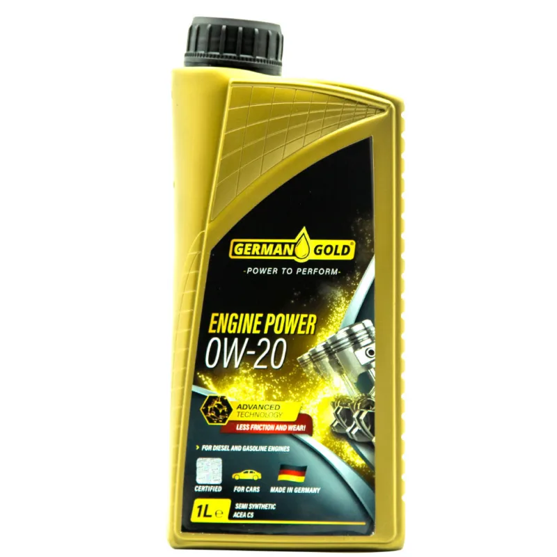 GermanGold Engine Power SAE 0W-20, Full sintetik, 1 l