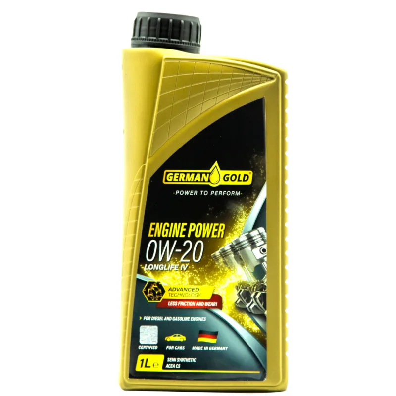 German Gold Engine Power SAE 0W-20 LONGLIFE Green IV, Full sintetik, 1 l