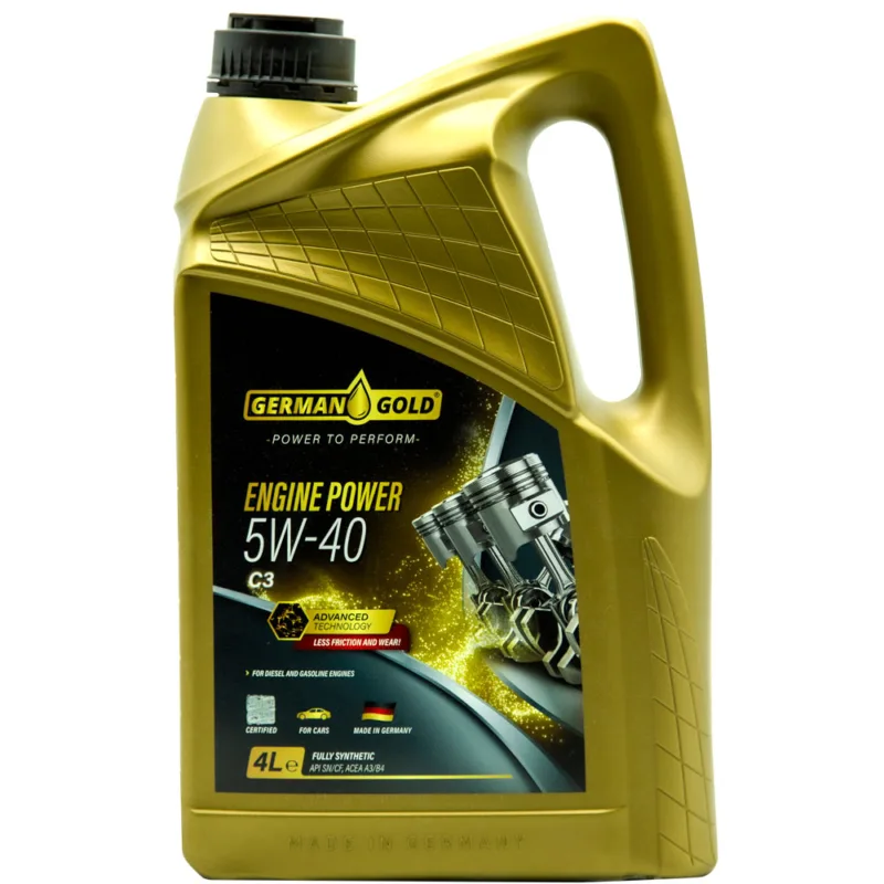 German Gold Engine Power SAE 5W-40 C3, Full sintetik, 4 l