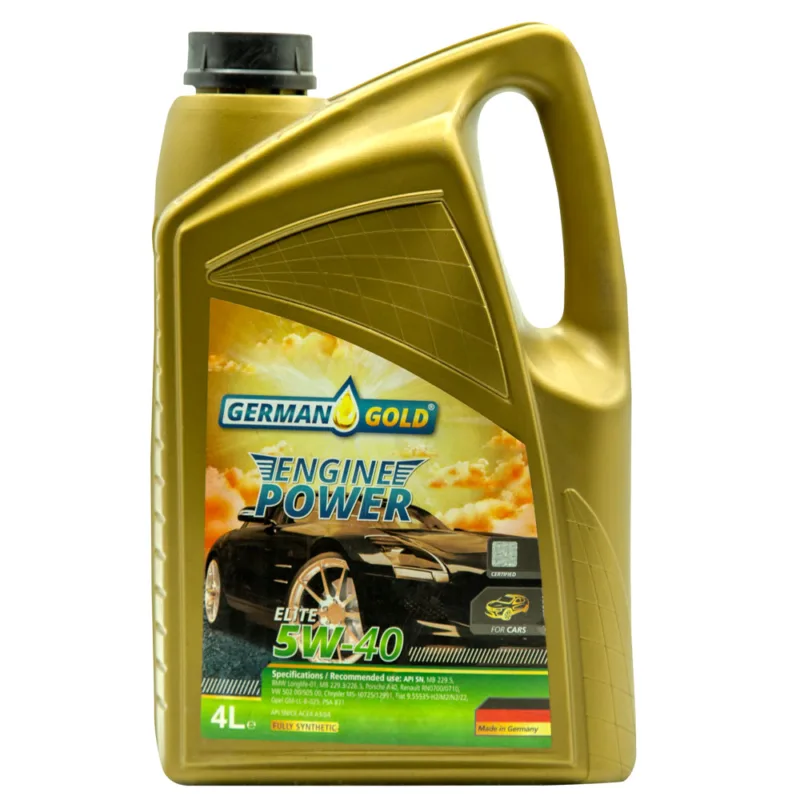 German Gold Engine Power SAE 5W-40 Elite, Full sintetik, 4 l